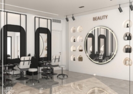 طراحی دکوراسیون داخلی ارایشگاه هرند